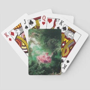 Svingen ,grön rosa spel kort