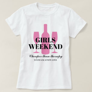 Svinvinet Girls helg samlar vinodlingen party T Shirt