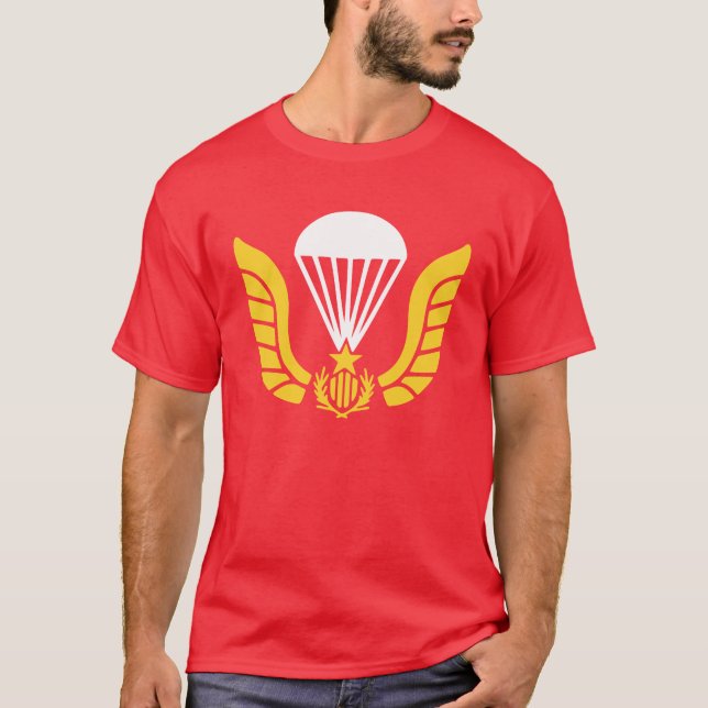 SVN Basic Airborne Badge South Vietnamese Army Tee (Framsida)