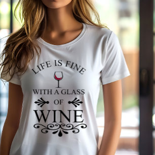 Svny vin-drickcitattecken t shirt