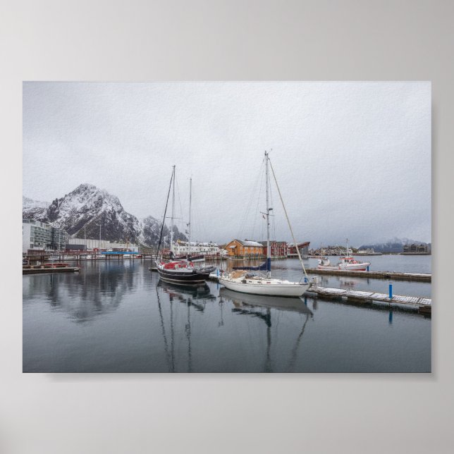 Svolvaer Lofotenöarna Poster (Framsidan)