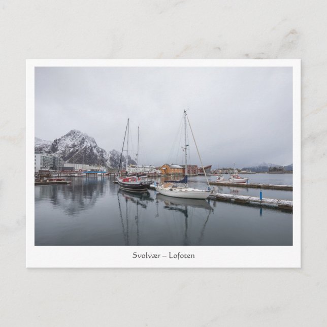 Svolvaer Lofotenöarna Vykort (Framsida)