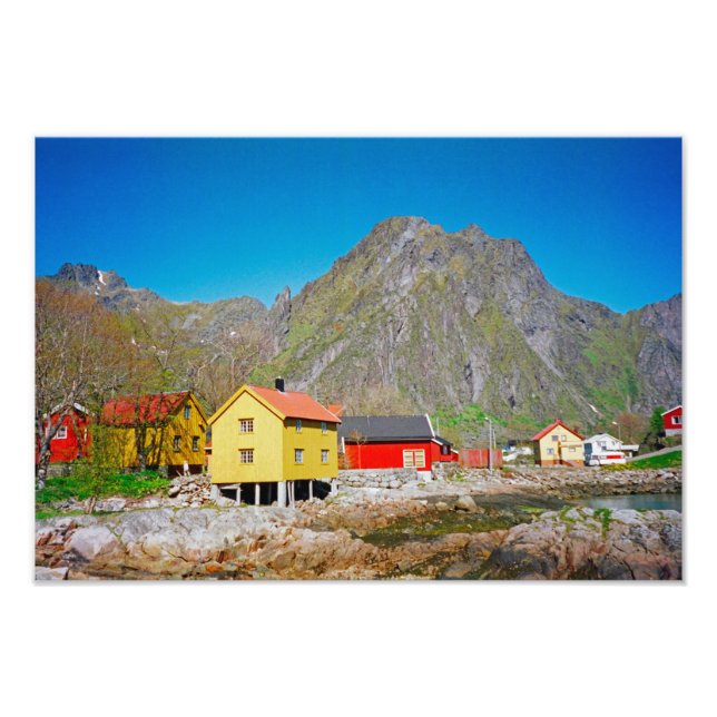 Svolvaer, Norge Fototryck (Framsidan)