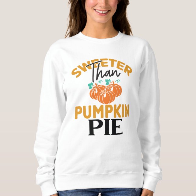 SVÖR ÄN PUMPKIN PAJ THANKSGIVING T SHIRT (Framsida)