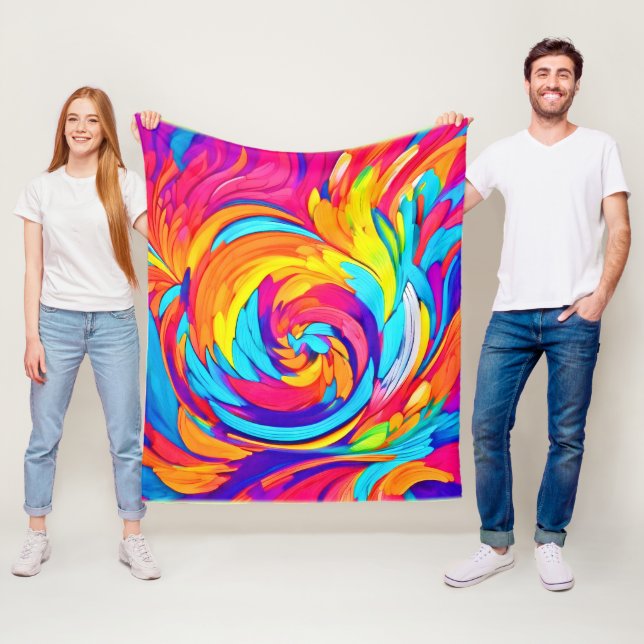 Svordteckning med kraftig Abstrakt Fleecefilt (På plats)