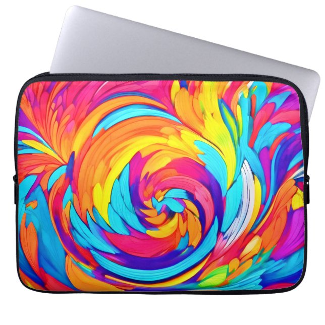 Svordteckning med kraftig Abstrakt Laptop Fodral (Framsidan)