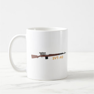 SVT-40 Sovjetunionen WW2 Sniper Rifle Kaffemugg