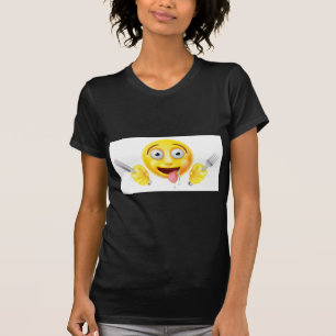 Svulten hungrig Emoticon Emoji Tee