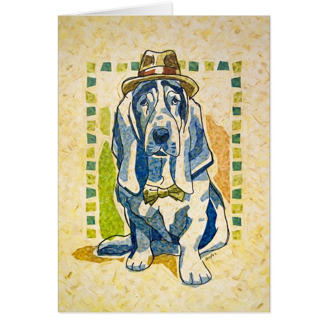 "Svunnen hunddag ", Hälsningskort (Framsidan)