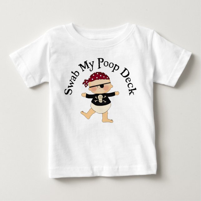 Swab My Poop Deck T-shirt (Framsida)