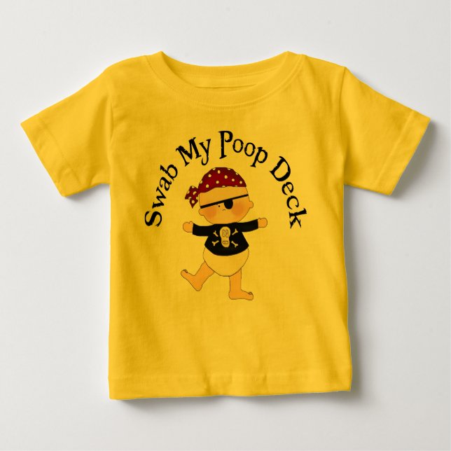 Swab My Poop Deck T-shirt (Framsida)