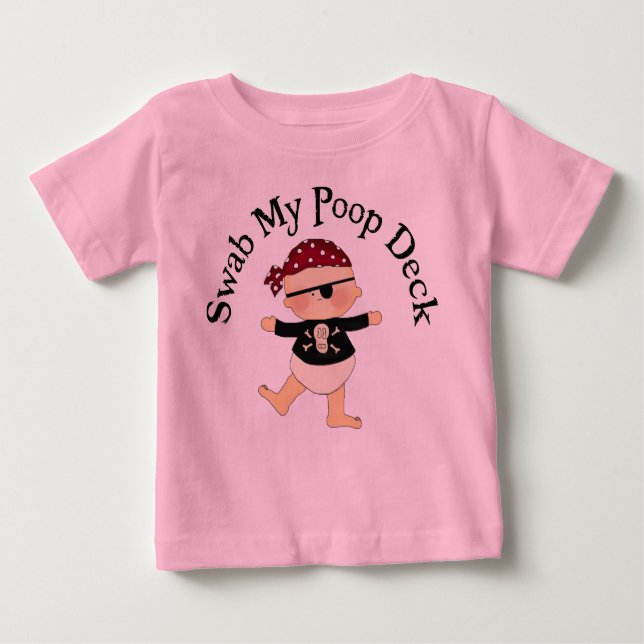 Swab My Poop Deck Tee Shirt (Framsida)