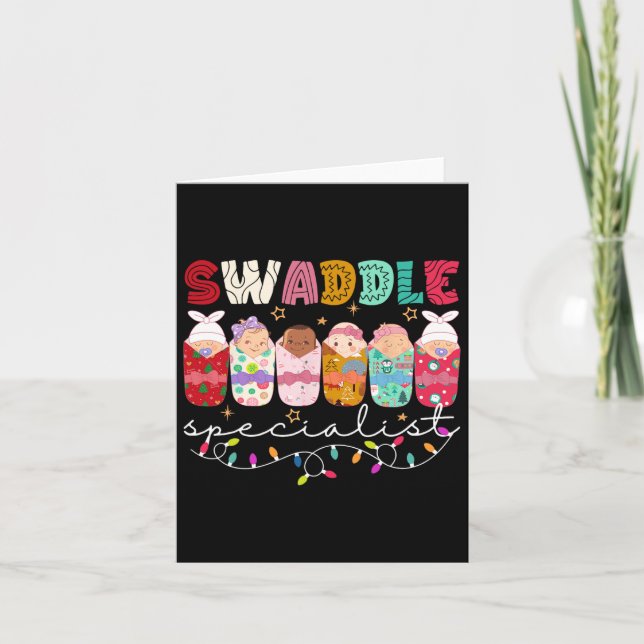Swaddle Specialist Nicu Mor Baby Elf Julafton Matc Kort (Framsida)