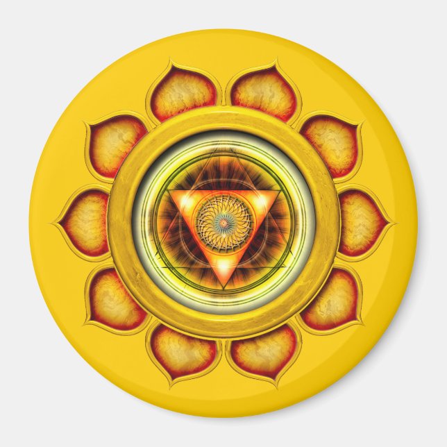 Swadhisthana eller Sacral den andra Chakra Magnet (Framsidan)