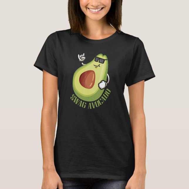 SWAG Avocado guacamole vegan T Shirt (Framsida)