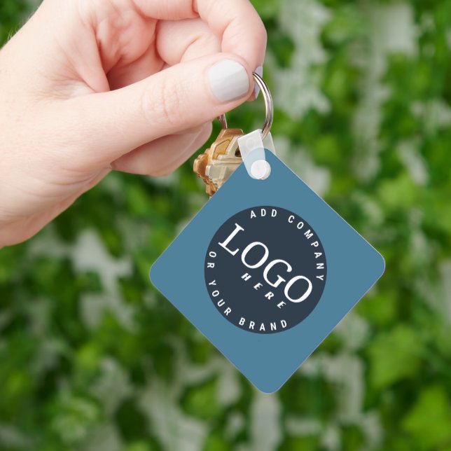 Swag för anställda i din Logotyp och QR-kod Nyckelring (Hand)