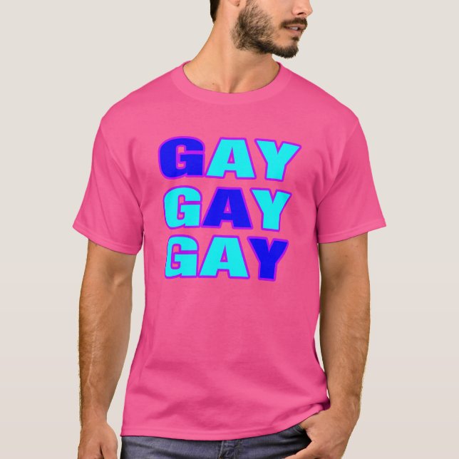 Swag Gay stil. Var stolt. Tee (Framsida)