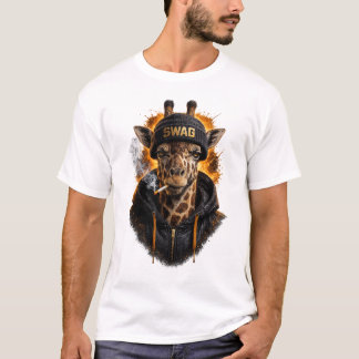 Swag Giraff Streetwear – Coolt Urbant Djur T Shirt