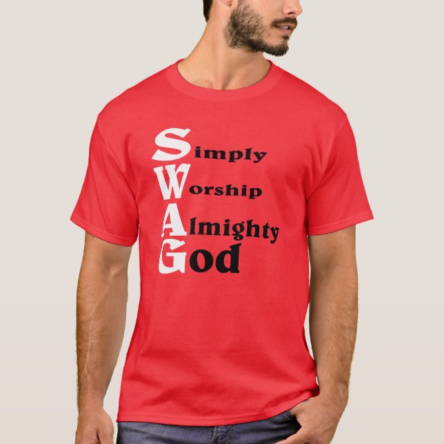 Swag, GOD stil. Tee Shirt (Framsida)