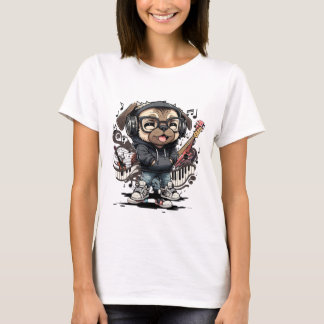 Swag Musical Pug T Shirt