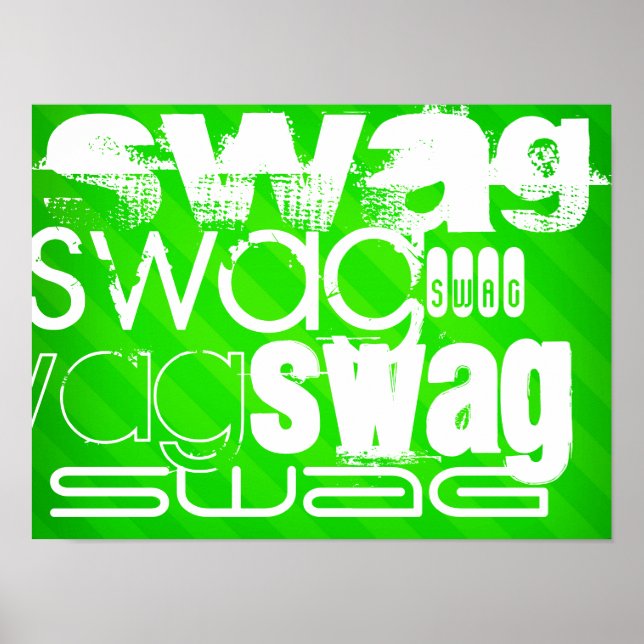 Swag; Neon Grönt Rand Poster (Framsidan)