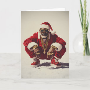 Swag Santa A Modern Tag på Helgdag-ikonen Kort