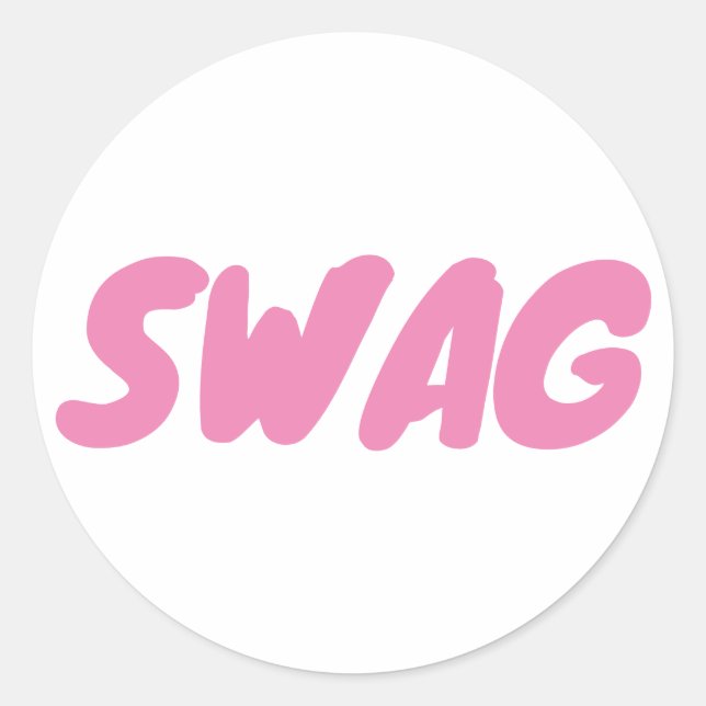SWAG Stickers Runt Klistermärke (Framsida)