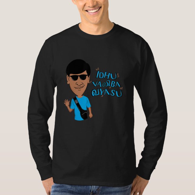 Swag Swami Kollywood Tamil Idhu Valiba Vayasu Funn T Shirt (Framsida)