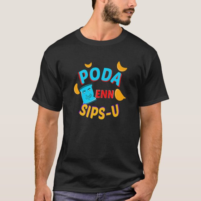 Swag Swami Kollywood Tamil Poda en Sipsu Foodie Ch T Shirt (Framsida)