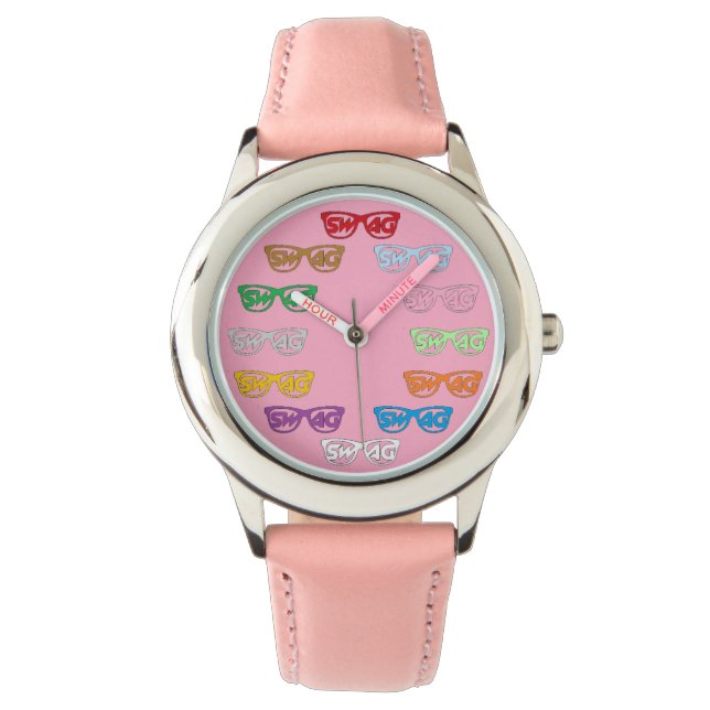 Swag Watch (rosa) Armbandsur (Framsida)