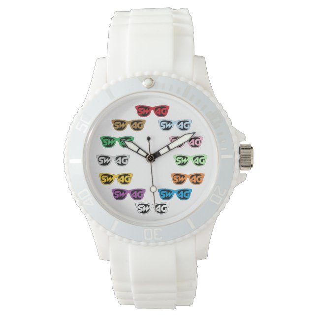 Swag Watch (vit) Armbandsur (Framsida)
