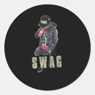 Swag zombie runt klistermärke