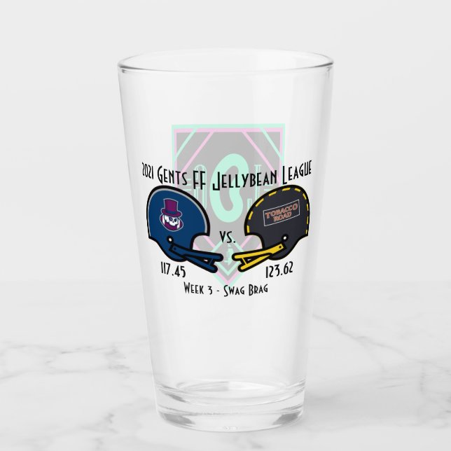 SwagBrag3 Tobacco v Pigskin Glass Glaskopp (Framsida)