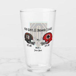 SwagBrag6 Der Rote v Lucky Pint Glass Glaskopp