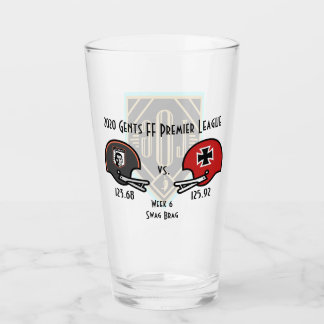 SwagBrag6 Der Rote v Lucky Pint Glass Glaskopp
