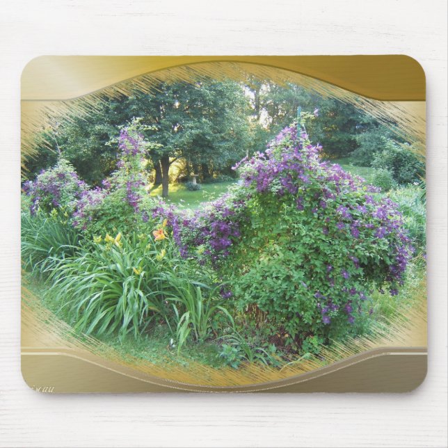 Swaged Clematis~-mousepad Musmatta (Framsidan)