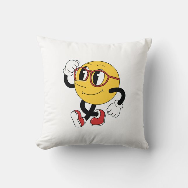 Swagmoji Strut - Tecknad Dekorativ kudde (Framsida)