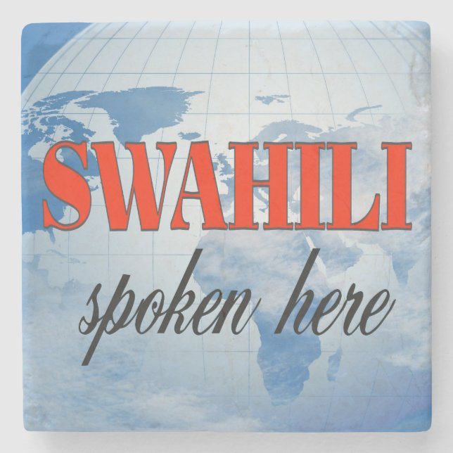 Swahili talade här molnig jord underlägg sten (Framsidan)