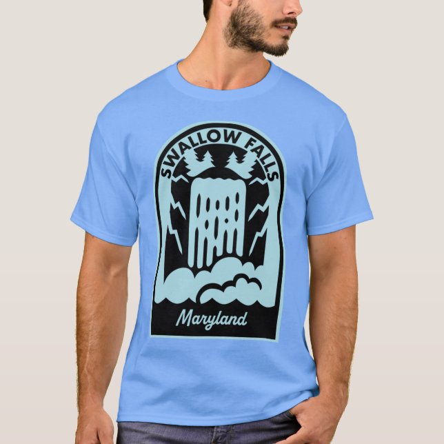 Swallow Falls Maryland T Shirt (Framsida)