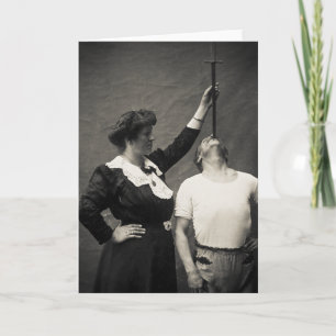 Swallower för svärd för vintagecirkusSideshow Kort