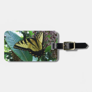 Swallowtail Butterfly I på Milkweed i Shenandoah Bagagebricka