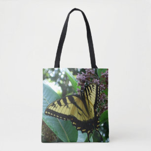 Swallowtail Butterfly I på Milkweed i Shenandoah Tygkasse