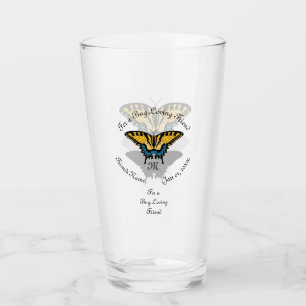 Swallowtail Butterfly Monogram Glaskopp