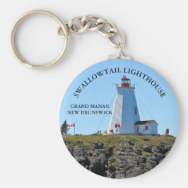 Swallowtail Lighthouse Grand Manan N.B. Keychain Nyckelring