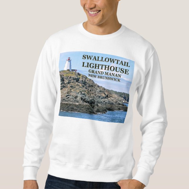 Swallowtail Lighthouse Grand Manan N.B. Sweatshirt (Framsida)