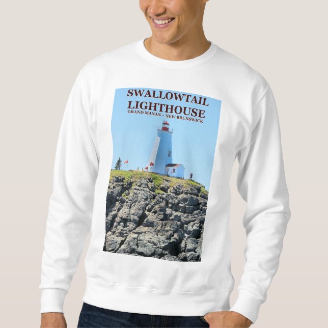 Swallowtail Lighthouse Grand Manan N.B. Sweatshirt (Framsida)