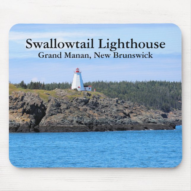 Swallowtail Lighthouse, Grand Manan, NV Mousepad Musmatta (Framsidan)