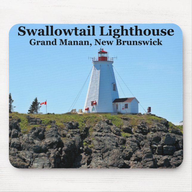 Swallowtail Lighthouse, Grand Manan, NV Mousepad Musmatta (Framsidan)