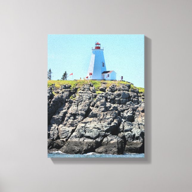 Swallowtail Lighthouse Grand Manan Wrapped Canvas (Framsida)