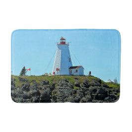 Swallowtail Lighthouse, New Brunswick Bath Mat Badrumsmatta